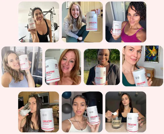 Creatina Monohidratada Premium para Mujeres con Colágeno y BCAA