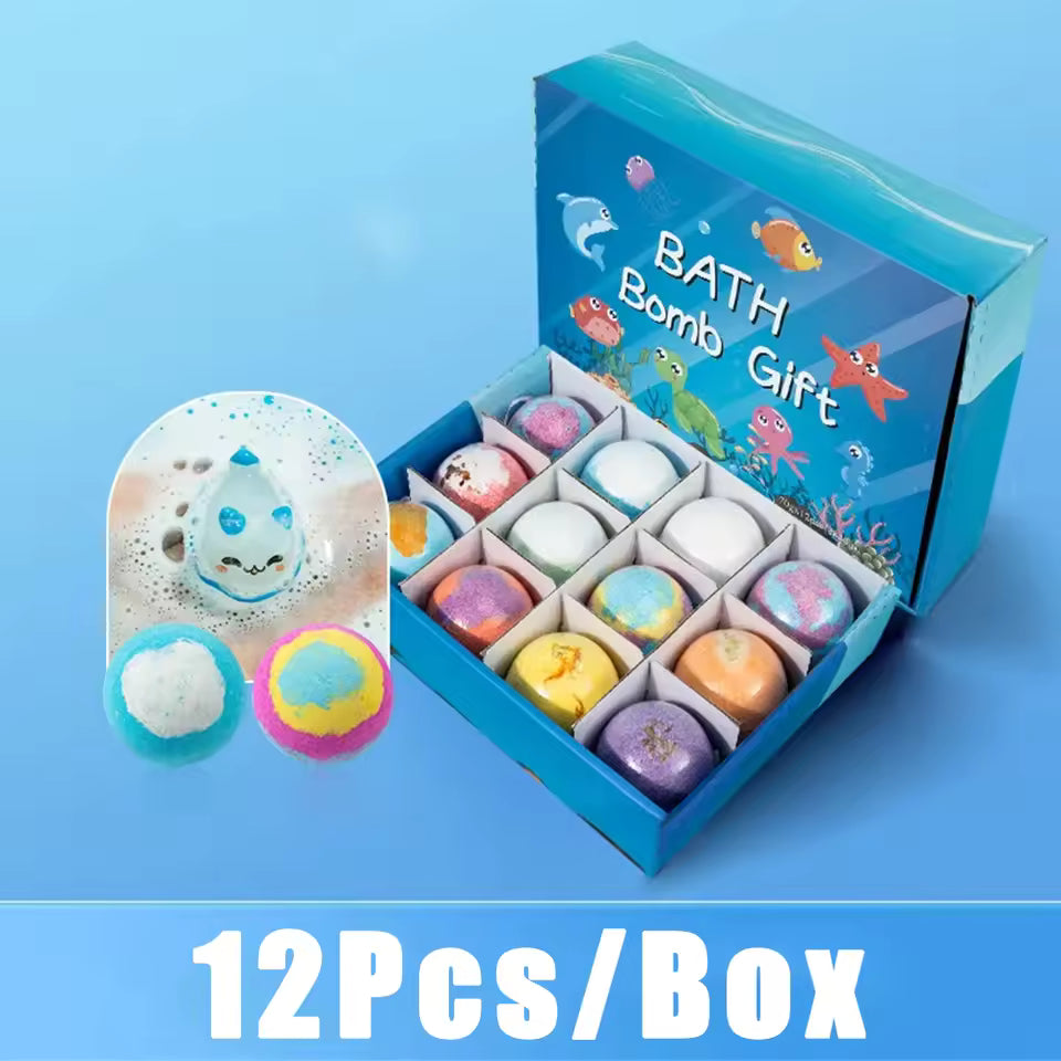 bombas de baño para niños con juguetes en su interior