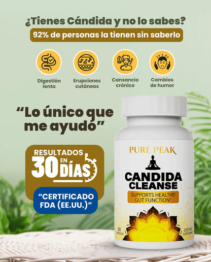🌿 CANDIDA CLEANSE - Tu alido contra la hinchazon y malestar