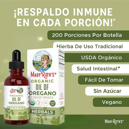 Aceite de Orégano - Suplemento Dietetico Orgánico 🌿