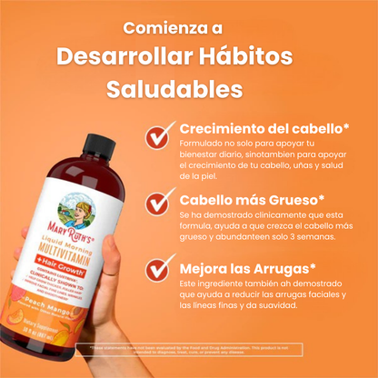 🌿 Multivitamina Matutina Liquida + Crecimiento del Cabello