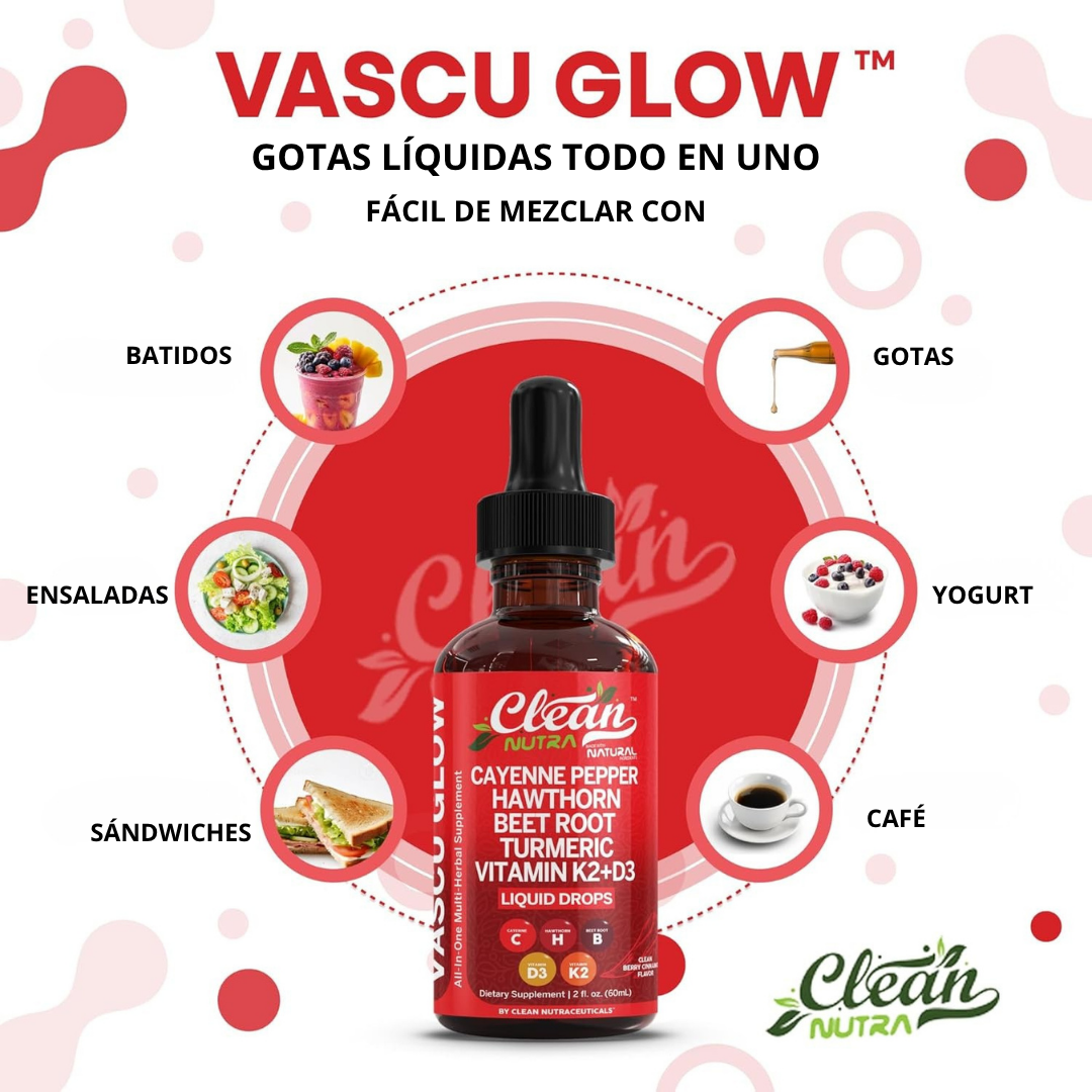 Vascu Glow™ – Potente Apoyo Natural para tu Corazón y Circulación