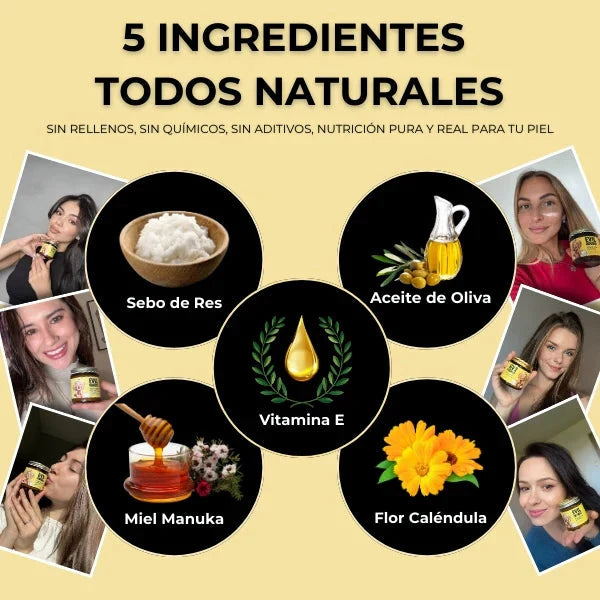 🌿EVIL GOODS - Bálsamo de miel y sebo de res Anti-Envejecimiento