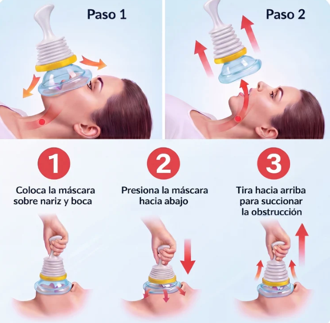 Kit Anti Asfixia Para Niños y Adultos