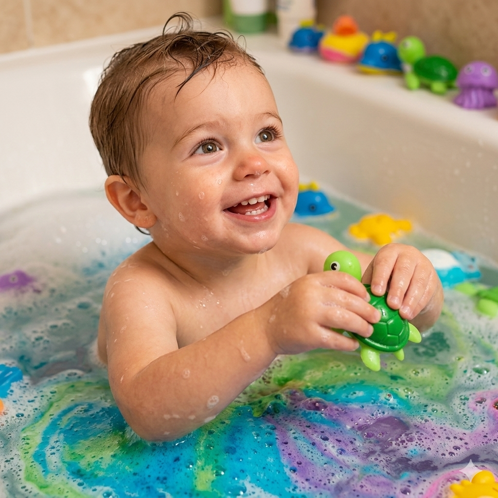 bombas de baño para niños con juguetes en su interior
