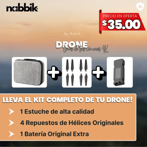 Completa tu Kit de tu Drone Lanus Triple Camara