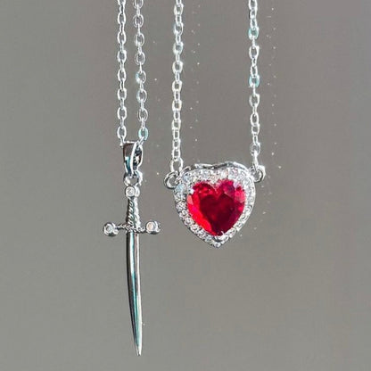 Collares de Corazón y Espada ❤🗡