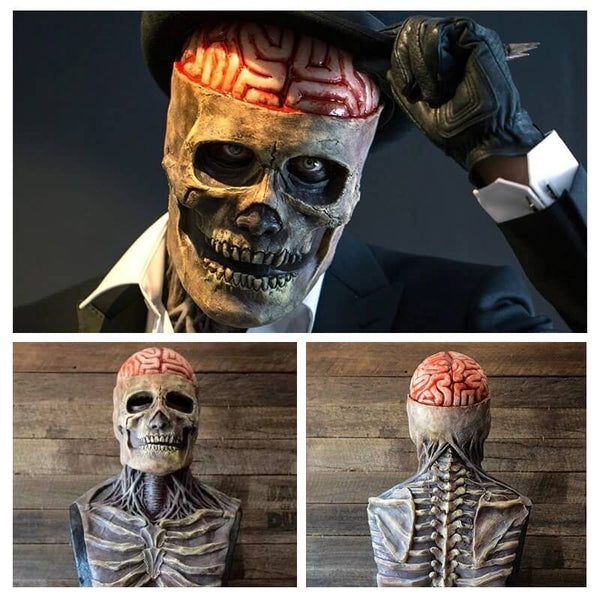 Máscara de esqueleto para Halloween 2025